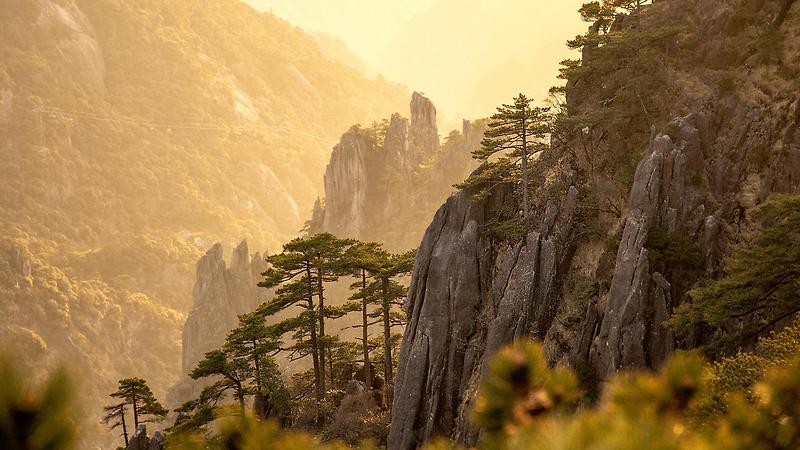 중국 황산 일출