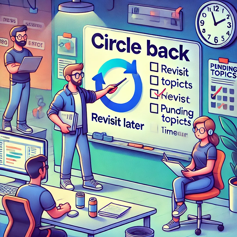 [개발자 영어] Circle Back
