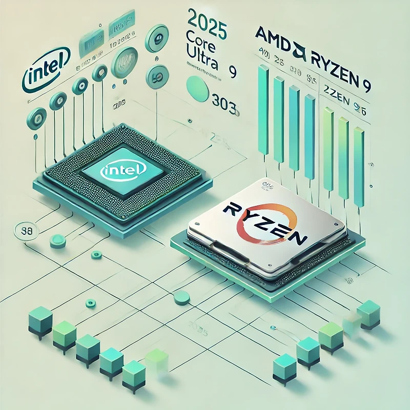 🖥️ 2025년 최신 CPU 성능 비교: 인텔 vs. AMD