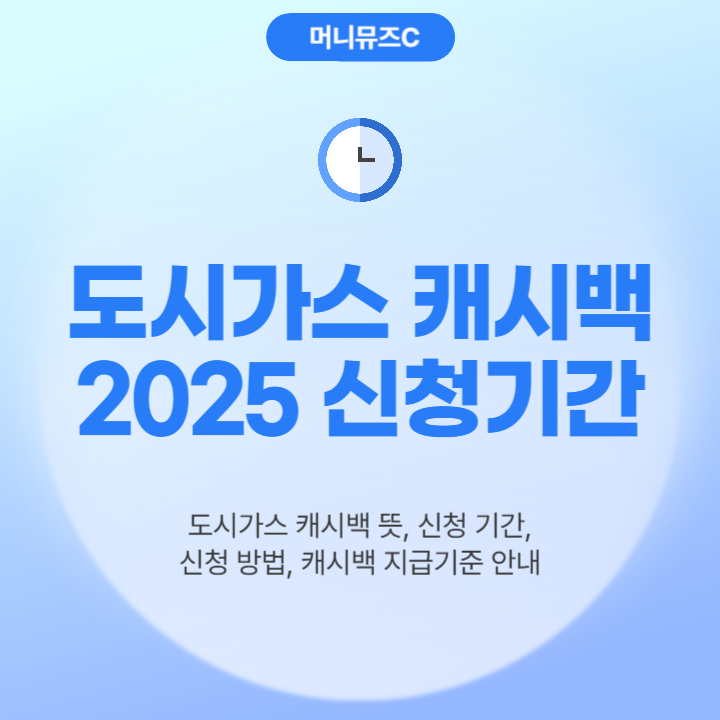 2025 겨울 도시가스 절약 캐시백 신청 기간, 방법, 고객식별번호 총정리