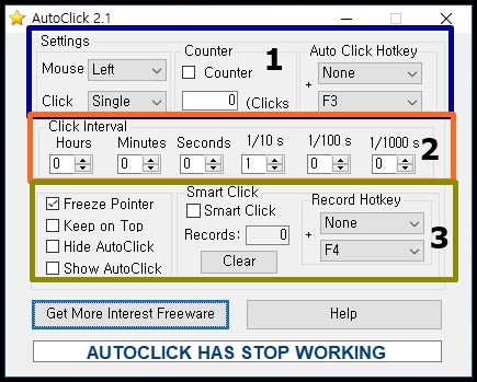 -오토클릭2.1- 오토마우스 다운로드[링크] 및 사용법 *클린파일*