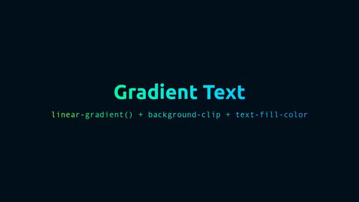 Animated CSS Gradient Text