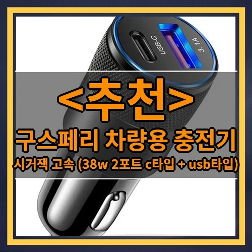 구스페리 차량용 충전기 추천