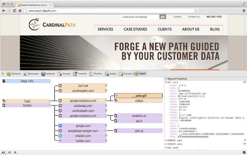 Google Analytics 웹 디버깅 방법 2. 디버깅 프로그램 (WASP)