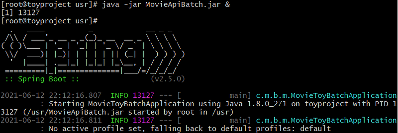 [Linux] jar파일 백그라운드로 실행시키기