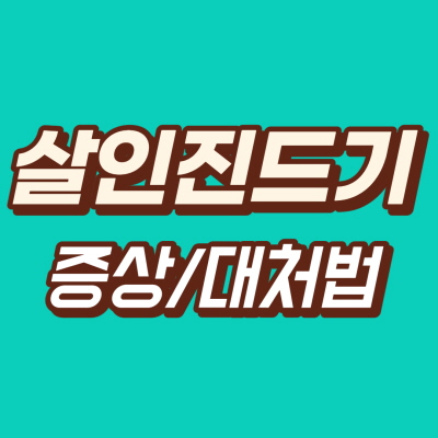 살인진드기 물린 자국 증상 및 대처법 - 매일기록