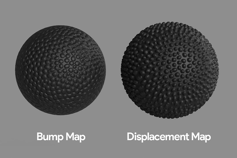 Bump맵 / Normal맵 / Displacement맵