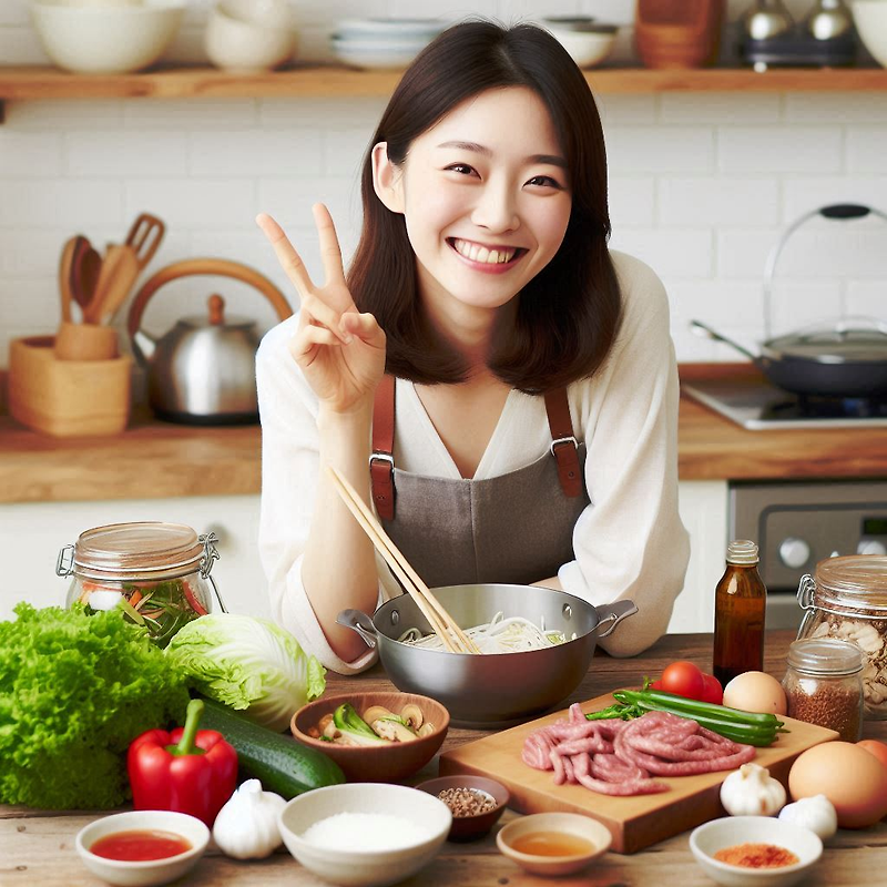 알배기 배추 겉절이