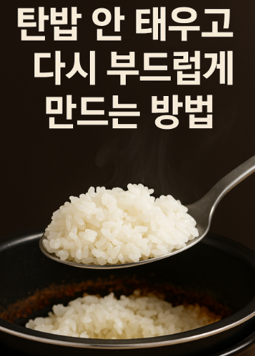 탄밥 안 태우고 다시 부드럽게 만드는 방법