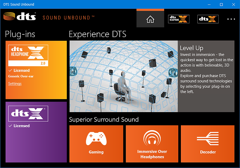 dts sound software for windows 10