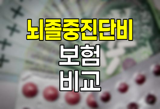 뇌출혈 뇌경색 뇌졸중 진단비 보험 비교분석