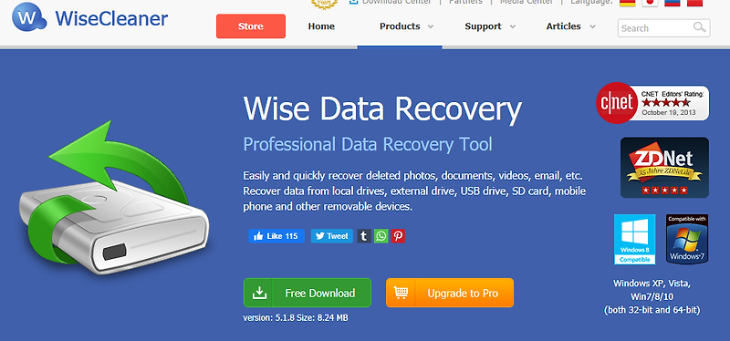 Wise Data Recovery 프로그램으로 하드디스크/USB 삭제된 데이터 복구하기 :: [Home] - [End]