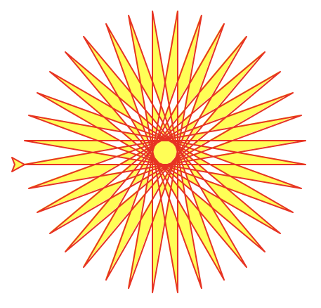 [Python/Turtle] 4. Methods/Color control, Filling :: Summer Tree
