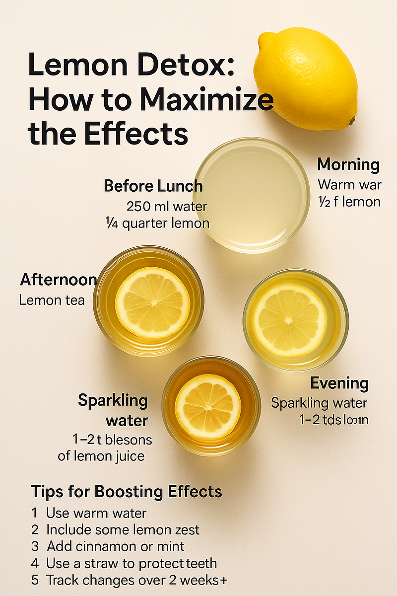 레몬 디톡스, 이렇게 하면 효과 200%↑🍋