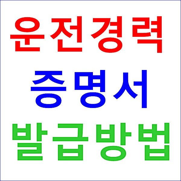 운전경력증명서 발급 방법 : 싱포골드 투표하기