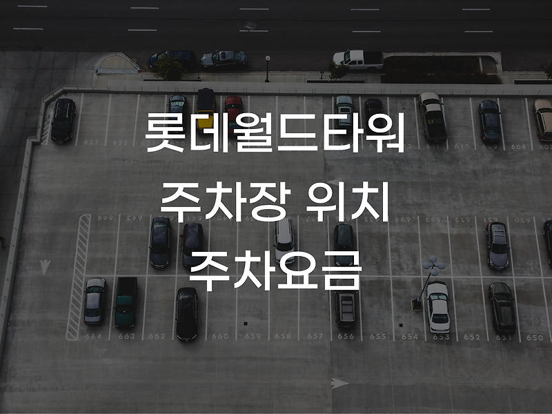 롯데월드타워 주차 총정리 - 덜붐비는 주차장 위치/주차요금! (feat. 카카오프렌즈샵 방문)