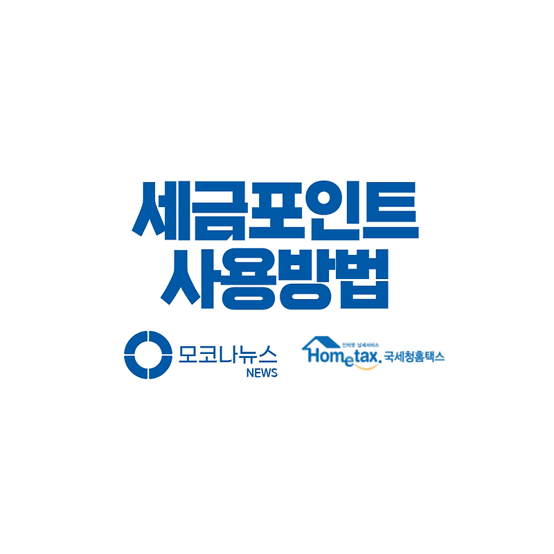 국세청 세금포인트 사용방법 및 사용처 - 포인트로 쇼핑할인 받자