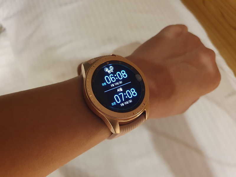 롯데 면세점 구입 - 갤럭시 워치 42mm 로즈골드