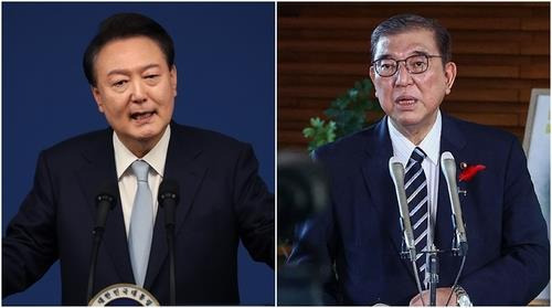 日언론 "尹대통령·日이시바, 내주 <b>라오스서</b> 첫 <b>정상회담</b> 예정... 