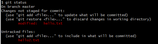 [Git] git status 분석 기초