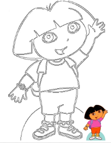 dora the explorer coloring