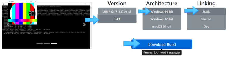 array of videos ffmpeg nodejs