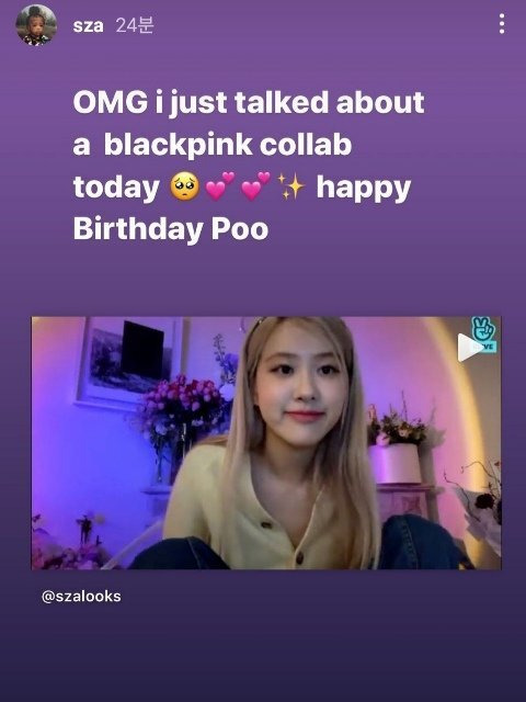 블랙핑크 로제 생일 축하해주는 미국 듣보 가수들 - 꾸르