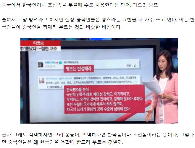 중국인들이 하는 욕 '빵즈'의 재미있는 사실 - 꾸르