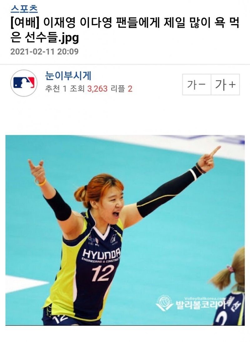 배구 쌍둥이 팬덤 '둥산당' 들에게 욕 많이 먹었던 전 동료들 - 꾸르