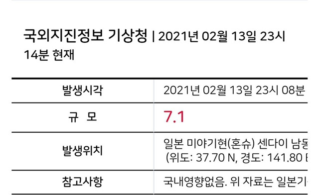 일본 지진 났을 때 디씨 지진희 갤러리 상황 - 꾸르