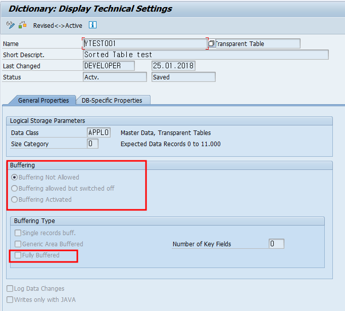 SAP Buffer & DB Buffer