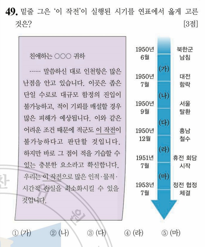 한국사능력검정시험 문제풀이 - 39회 고급 49