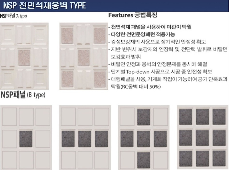 미관 디자인 절토부옹벽 패널식옹벽