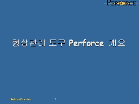 Perforce 설명 PPT :: ::: 책 읽는 프로그래머 :::