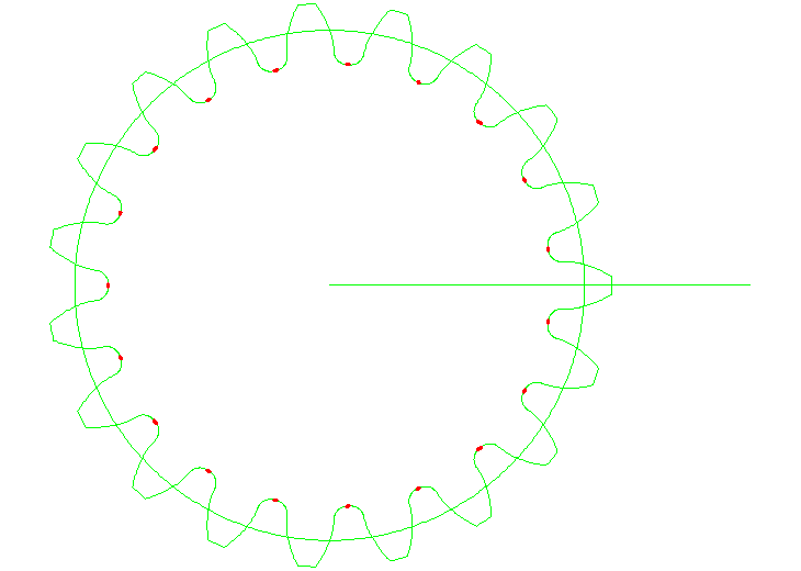 인벌류트(Involute) 기어 약식 그리기