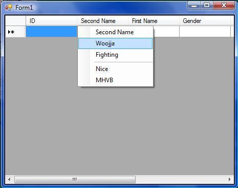 [.NET] DataGridView ColumnHeader 에 ContextMenu 붙이기. :: Jump To VB.NET