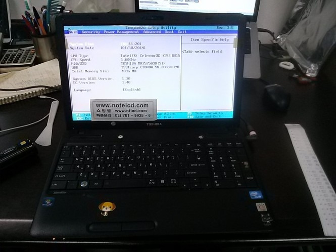 Toshiba серии c660 c665 замена памяти