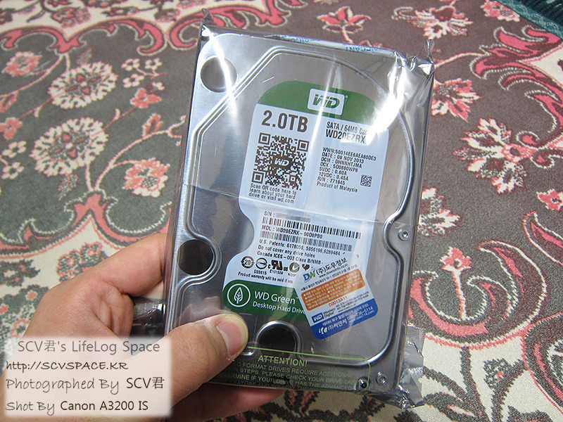 WD 2TB HDD, WD20EZRX 구입