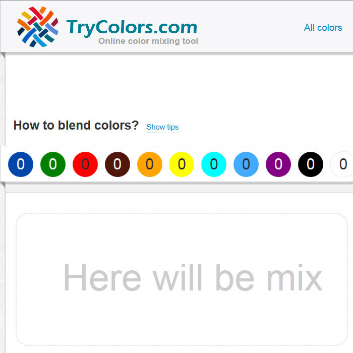 혼합색을 알아볼 수 있는 사이트, TryColors.com ★