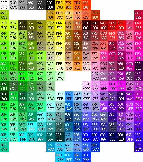 HTML 색상 코드 찾기 /  한글 색상명