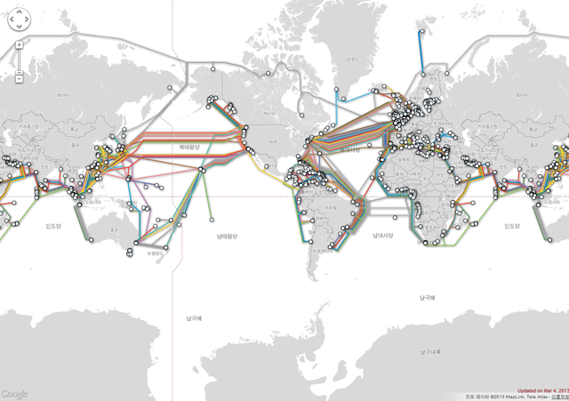 해저 케이블은 어떻게 설치할까? 전세계 해저 케이블 지도 :: 바다야크