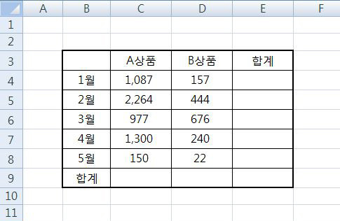 엑셀 자동합계 단축키로 쉽고 빠르게 :: 드라마 노트