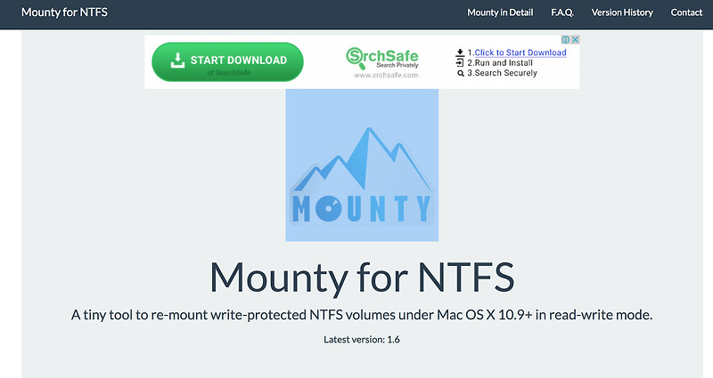 맥에서 윈도우용(NTFS) 외장하드에 파일 복사/쓰기 가능하게 해주는 Mounty