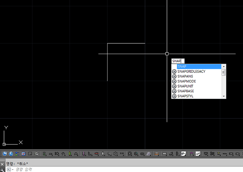 오토캐드 마우스커서 잘 안움직일때(버벅거림). (캐드 Snap명령설정)