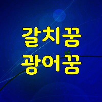 갈치꿈 광어꿈