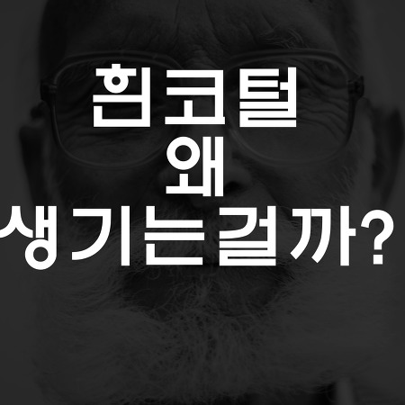 흰코털 왜 생기는걸까?? :: 건강&일상정보