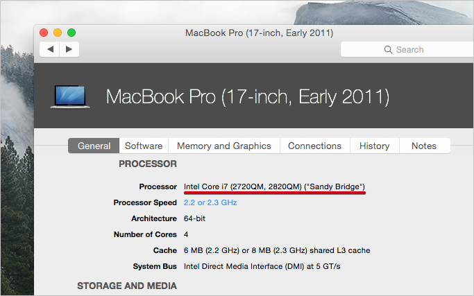 맥에서 CPU 모델명 확인하기... (Intel Core i7-xxxx)