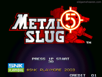 마메 게임 - 메탈슬러그 5 (Metal Slug 5)