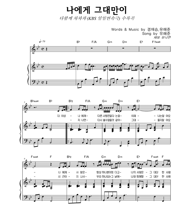 Top 40 나 에게 그대 만 이 악보 Top 104 Best Answers