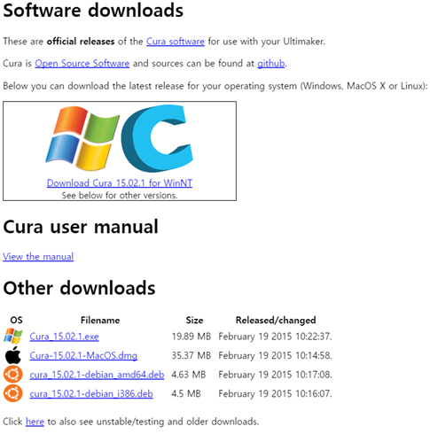 Download Cura 15 04 2